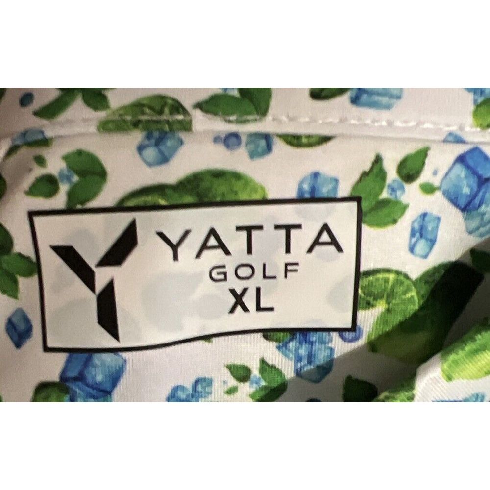 New $50 YATTA GOLF YUM-ANADE Lime Ice Cubes GOLF POLO SHIRT Men's Size XL - Picture 8 of 8